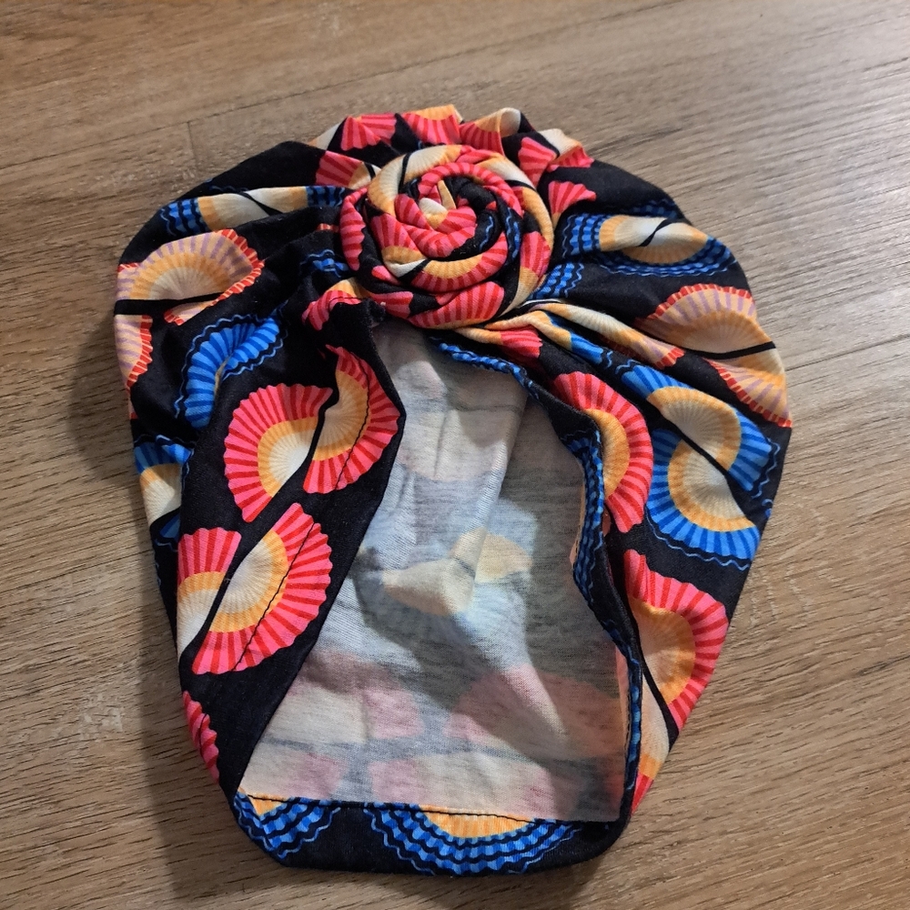Colorful Patterned Turban Headband Head Wrap NWOT